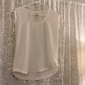 Jcrew white tank blouse